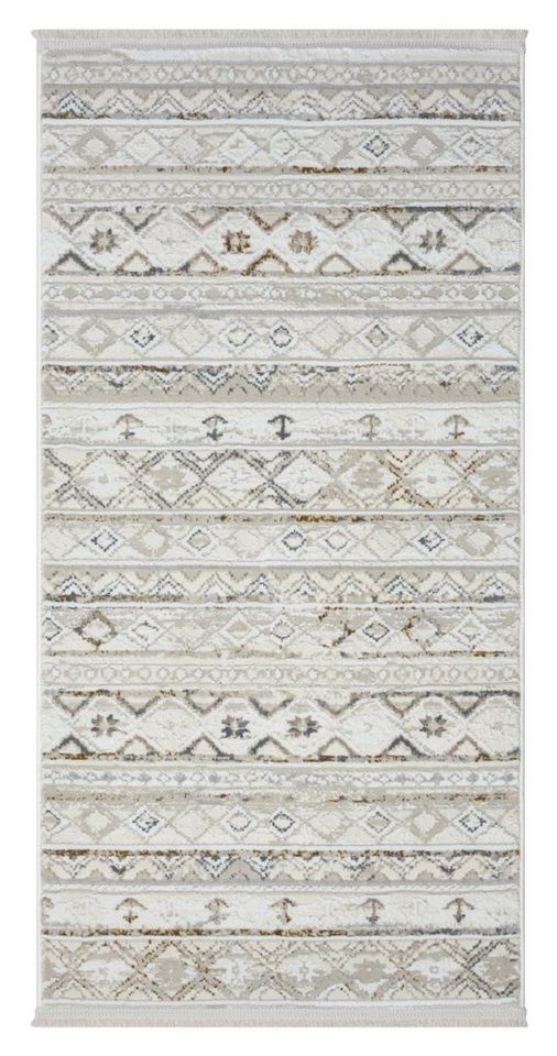 Teppich MY-RUG Mina, Kurzflor-Teppich 150x80cm, Wohnando, rechteckig, Höhe: 12 mm, weich, gemütlich, mit schönem Muster, flachgewebt von Wohnando