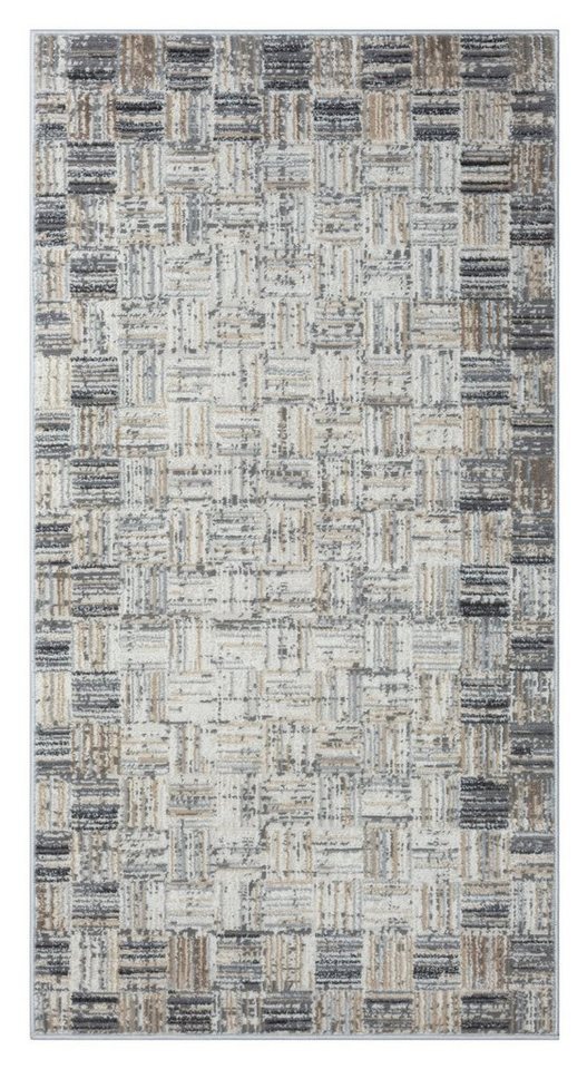 Teppich MY-RUG Ola, Kurzflor-Teppich 150x80cm, Wohnando, rechteckig, Höhe: 10 mm, weich, gemütlich, mit schönem Muster, flachgewebt von Wohnando