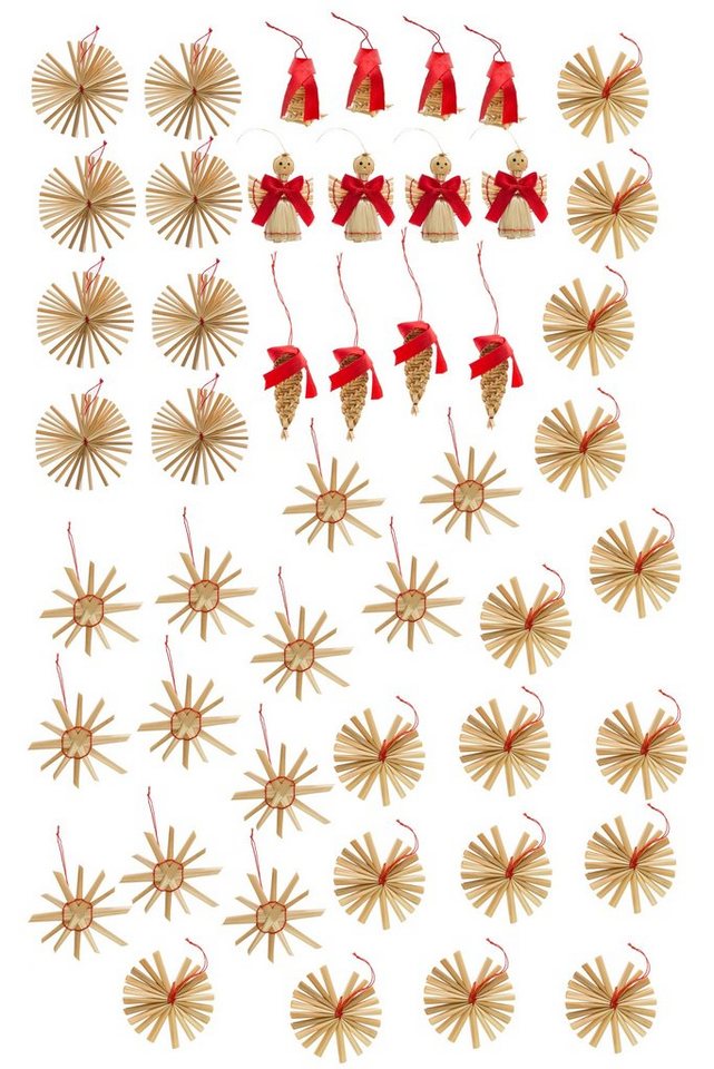 Wohnando Christbaumschmuck Weihnachtsanhänger Sterne Stroh, ideal für Geschenke + Weihnachtsbaum Wohnando Christbaumschmuck Weihnachtsanhänger Sterne Stroh, ideal für Geschenke + Weihnachtsbaum von Wohnando