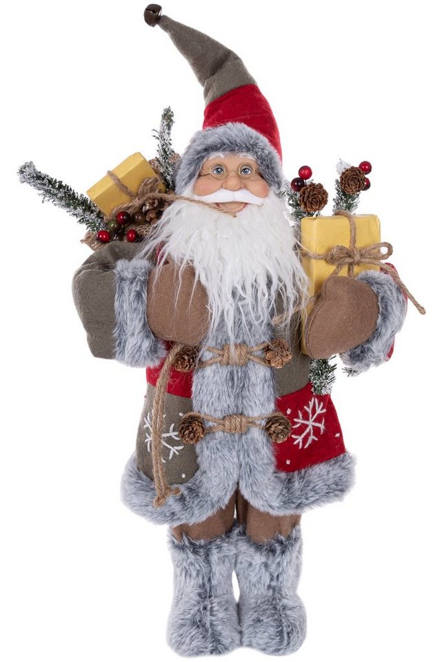 Wohnando Dekofigur Weihnachtsmann, hochwertige Santa-Figur mit Charme im Winter von Wohnando