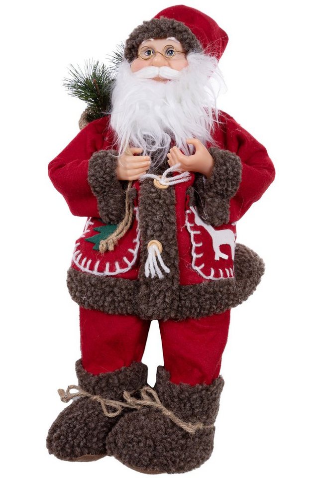 Wohnando Dekofigur Weihnachtsmann Dekofigur, rote Santa Claus-Figur, Weihnachten von Wohnando