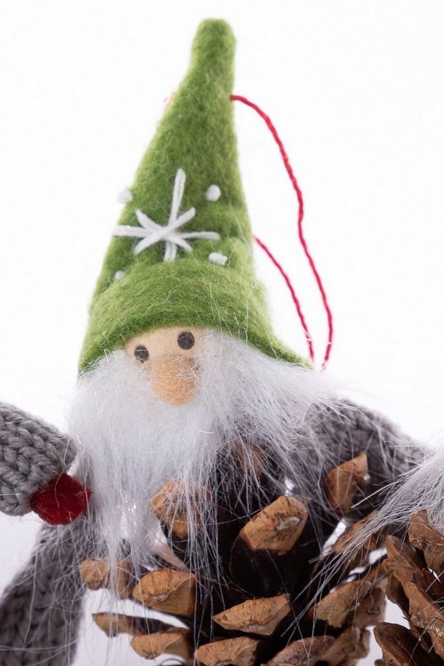 Wohnando Hängedekoration Winterwichtel zum Anhängen 24er Set, für Weihnachtsbaum und Geschenke von Wohnando