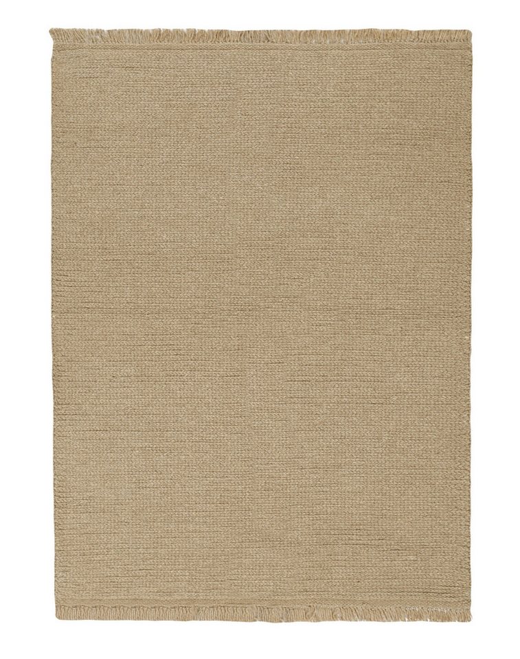 Wohnando Teppich MY-RUG Perserteppich Aria Wollteppich Uni Design 194x150cm, Rechteckig, Höhe: 20 mm, Handgeknüpfter Teppich,Handgesponnene Wolle, mit Naturfarben gegärbt von Wohnando
