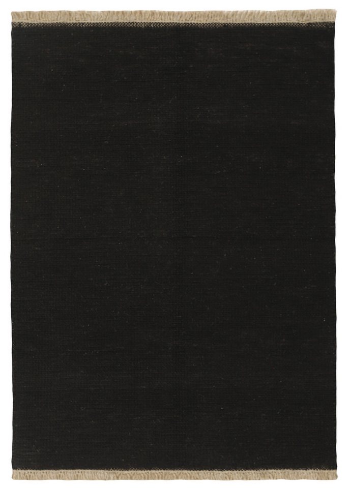 Wohnando Teppich MY-RUG Perserteppich Aria Wollteppich Uni Design 200x145cm, Rechteckig, Höhe: 20 mm, Handgeknüpfter Teppich,Handgesponnene Wolle, mit Naturfarben gegärbt von Wohnando