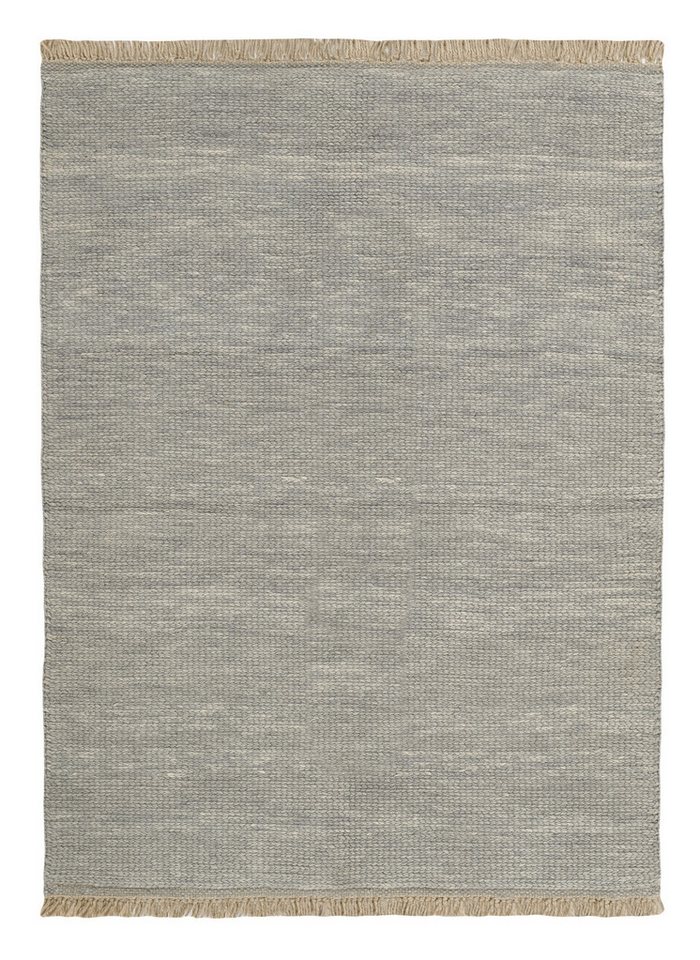 Wohnando Teppich MY-RUG Perserteppich Aria Wollteppich Uni Design 201x151cm, Rechteckig, Höhe: 20 mm, Handgeknüpfter Teppich,Handgesponnene Wolle, mit Naturfarben gegärbt von Wohnando
