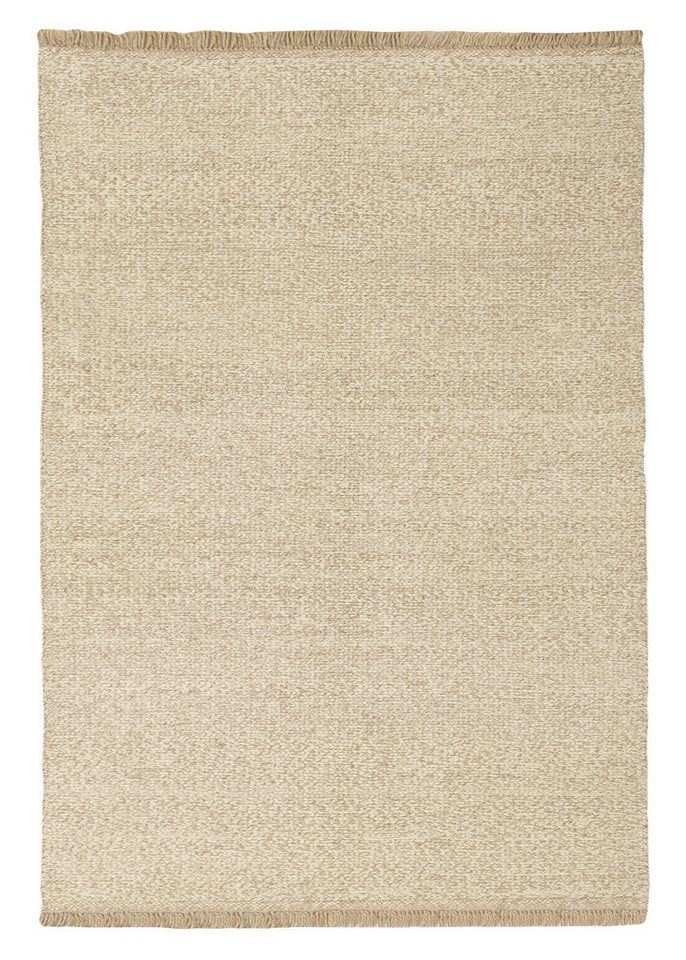 Wohnando Teppich MY-RUG Perserteppich Aria Wollteppich Uni Design 226x157cm, Rechteckig, Höhe: 20 mm, Handgeknüpfter Teppich,Handgesponnene Wolle, mit Naturfarben gegärbt von Wohnando