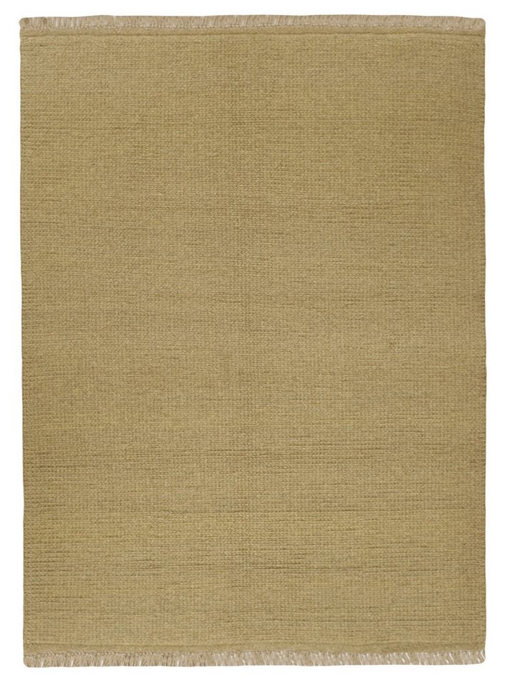 Wohnando Teppich MY-RUG Perserteppich Aria Wollteppich Uni Design 228x175cm, Rechteckig, Höhe: 20 mm, Handgeknüpfter Teppich,Handgesponnene Wolle, mit Naturfarben gegärbt von Wohnando