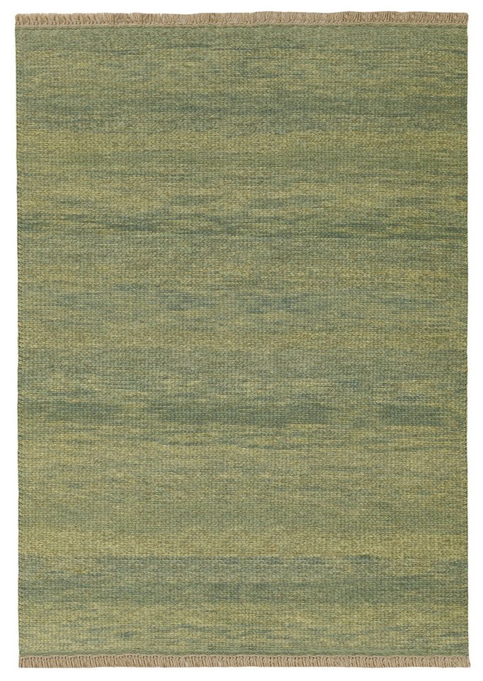 Wohnando Teppich MY-RUG Perserteppich Aria Wollteppich Uni Design 232x167cm, Rechteckig, Höhe: 20 mm, Handgeknüpfter Teppich,Handgesponnene Wolle, mit Naturfarben gegärbt von Wohnando