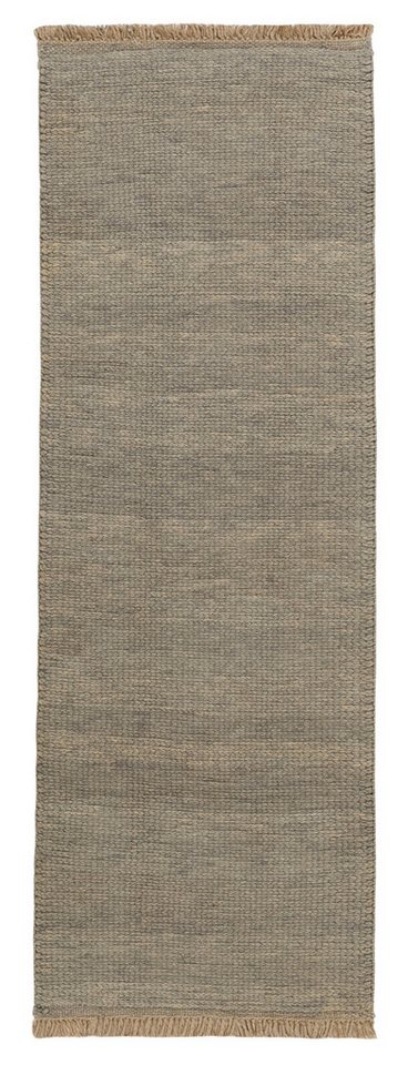 Wohnando Teppich MY-RUG Perserteppich Aria Wollteppich Uni Design 248x85cm, Läufer, Höhe: 20 mm, Handgeknüpfter Teppich,Handgesponnene Wolle, mit Naturfarben gegärbt von Wohnando