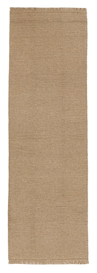 Wohnando Teppich MY-RUG Perserteppich Aria Wollteppich Uni Design 258x80cm, Läufer, Höhe: 20 mm, Handgeknüpfter Teppich,Handgesponnene Wolle, mit Naturfarben gegärbt von Wohnando