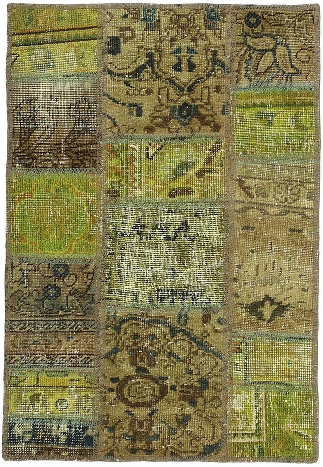 Wohnando Teppich MY-RUG Vintage Patch Work Floral & Ornamentiert 90x60cm, Rechteckig, Höhe: 10 mm, Handgeknüpfter Teppich,Handgesponnene Wolle, mit Naturfarben gegärbt Wohnando Teppich MY-RUG Vintage Patch Work Floral & Ornamentiert 90x60cm, Rechteckig, Höhe: 10 mm, Handgeknüpfter Teppich,Handgesponnene Wolle, mit Naturfarben gegärbt von Wohnando