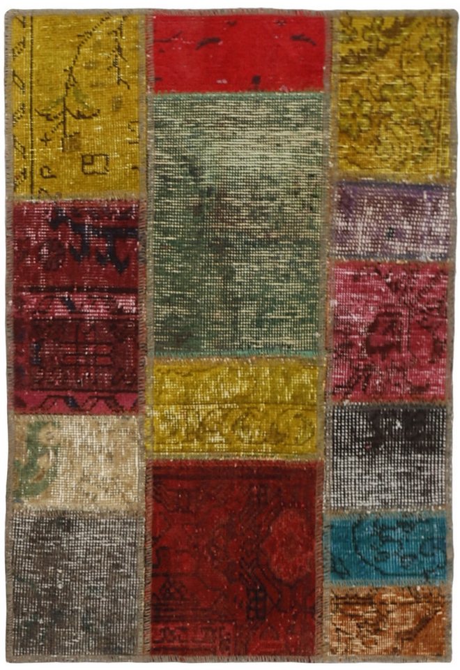 Wohnando Teppich MY-RUG Vintage Patch Work Floral & Ornamentiert 90x60cm, Rechteckig, Höhe: 10 mm, Handgeknüpfter Teppich,Handgesponnene Wolle, mit Naturfarben gegärbt Wohnando Teppich MY-RUG Vintage Patch Work Floral & Ornamentiert 90x60cm, Rechteckig, Höhe: 10 mm, Handgeknüpfter Teppich,Handgesponnene Wolle, mit Naturfarben gegärbt von Wohnando