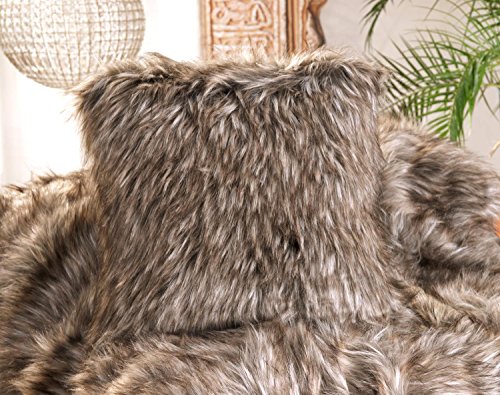 Wohnen & Accessoires Fellkissen Webpelz Grizzly von Wohnen & Accessoires