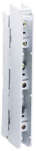 Wohner 01484 Terminal Bus Bar Unterstützung, 3 Pole mit integriertem Terminals 1,5 mm² bis 16 mm² für Bus Bars 12 mm, 15 mm, 20 mm, 25 mm, 30 mm x 5 mm, 10 mm (10 Stück) von Wohner