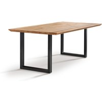 Infantil Esstisch 1 180x4x100 cm Wildeiche massiv/Schwarz Infantil Esstisch 1 180x4x100 cm Wildeiche massiv/Schwarz von Wohnglücklich by Infantil