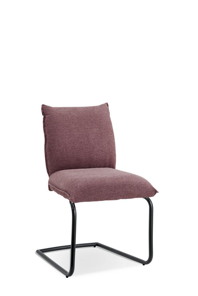 Wohnglücklich Stuhl SIT DOWN Esszimmerstuhl 2er-Set – Stoff & Metallgestell von Wohnglücklich
