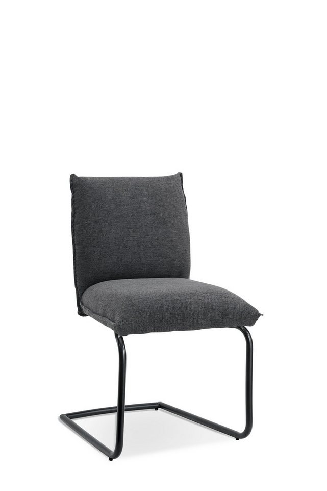 Wohnglücklich Stuhl SIT DOWN Esszimmerstuhl 2er-Set – Stoff & Metallgestell von Wohnglücklich
