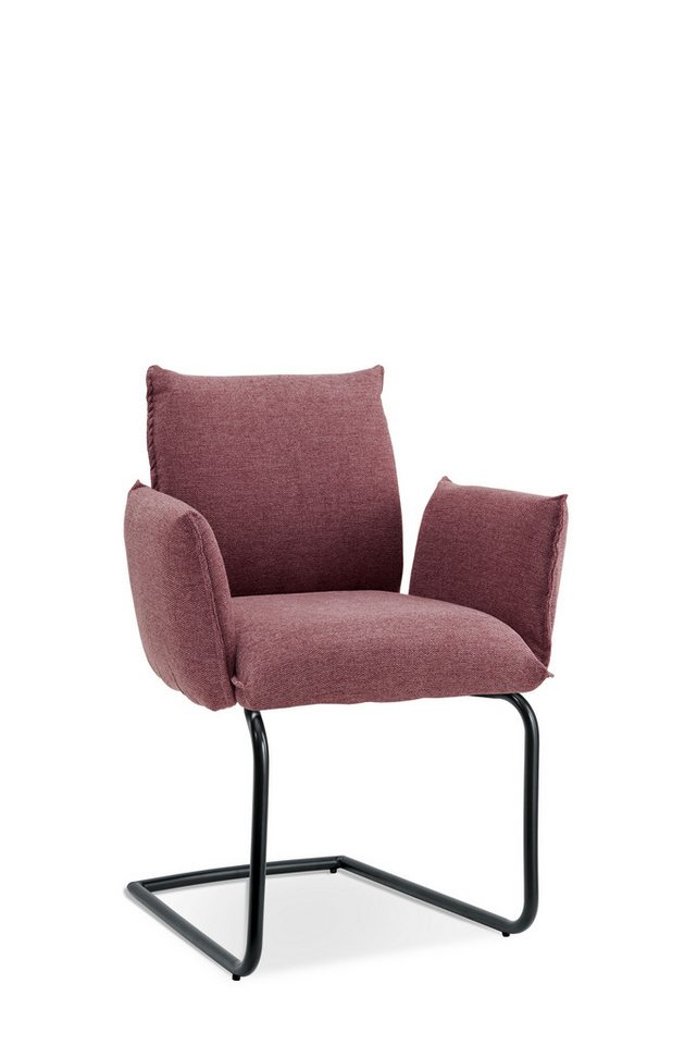 Wohnglücklich Stuhl SIT DOWN Esszimmerstuhl 2er-Set – Stoff & Metallgestell von Wohnglücklich