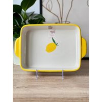 Auflaufform - Keramik Backform Zitrone Backgeschirr Keramikgeschirr Lemon -Tischdekoration Sommer Servieren Geschenk Auflaufform - Keramik Backform Zitrone Backgeschirr Keramikgeschirr Lemon -Tischdekoration Sommer Servieren Geschenk von Wohnharmonie