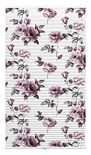 Wohnidee Plissee Rose zur Montage in den Glasfalz, Blickdichtes Faltrollo, Inklusive 4 Montage-Träger und 2 Bediengriffen, Weiß/Rosa, 50 x 130 cm (BxH) Wohnidee Plissee Rose zur Montage in den Glasfalz, Blickdichtes Faltrollo, Inklusive 4 Montage-Träger und 2 Bediengriffen, Weiß/Rosa, 50 x 130 cm (BxH) von Gardinia
