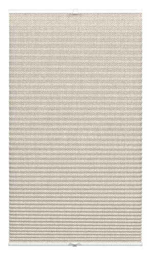 Wohnidee Plissee zur Montage in den Glasfalz, Blickdichtes Faltrollo, Inklusive 4 Montage-Träger und 2 Bediengriffen, Beige, 50 x 130 cm (BxH) Wohnidee Plissee zur Montage in den Glasfalz, Blickdichtes Faltrollo, Inklusive 4 Montage-Träger und 2 Bediengriffen, Beige, 50 x 130 cm (BxH) von Gardinia