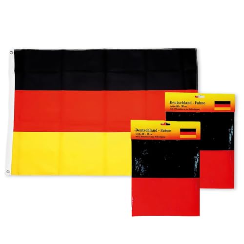 2 x Fahne Flagge Fanartikel Deutschland EM Fussball 60 x 90 cm von Wohnkult