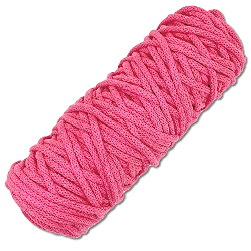 Baumwollkordel 50 Meter in 5 mm Makramee Kordel Baumwollseil Schnur Basteln DIY Schnur Turnbeutel… (012 | Pink) von Wohnkult