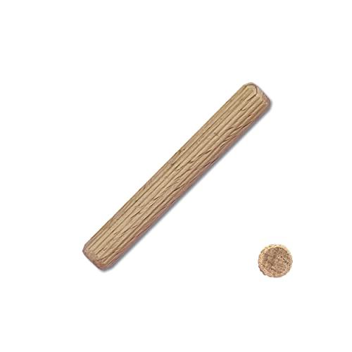 Kabus Holzdübel aus Buche Riffeldübel Holzstifte Möbelverbinder 12 verschiedene Größen Holzriffeldübel Verbindung Dübel aus Buche (100, Ø 8 mm | 55 mm) von Wohnkult