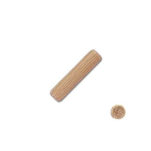 Kabus Holzdübel aus Buche Riffeldübel Holzstifte Möbelverbinder 12 verschiedene Größen Holzriffeldübel Verbindung Dübel aus Buche (25, Ø 8 mm | 35 mm) von Wohnkult