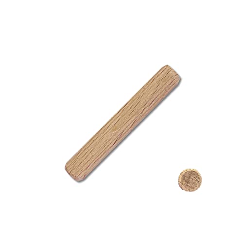 Kabus Holzdübel aus Buche Riffeldübel Holzstifte Möbelverbinder 12 verschiedene Größen Holzriffeldübel Verbindung Dübel aus Buche (25, Ø 8 mm | | 50 mm) von Wohnkult