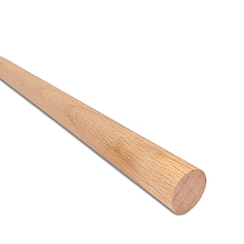 Kabus Holzstäbe Rundstäbe Holzstangen Buche 1 m lang 8 Durchmesser zur Auswahl (10, Ø 14 mm) von Wohnkult