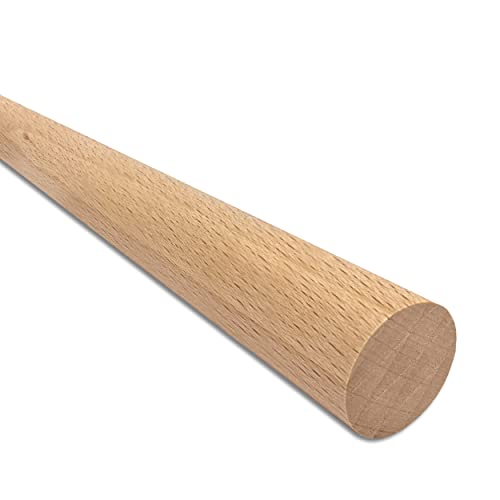 Kabus Holzstäbe Rundstäbe Holzstangen Buche 1 m lang 8 Durchmesser zur Auswahl (10, Ø 20 mm) von Wohnkult