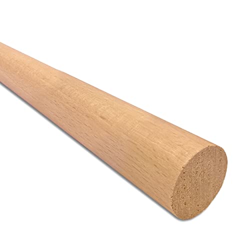 Kabus Holzstäbe Rundstäbe Holzstangen Buche 1 m lang 8 Durchmesser zur Auswahl (5, Ø 25 mm) von Wohnkult