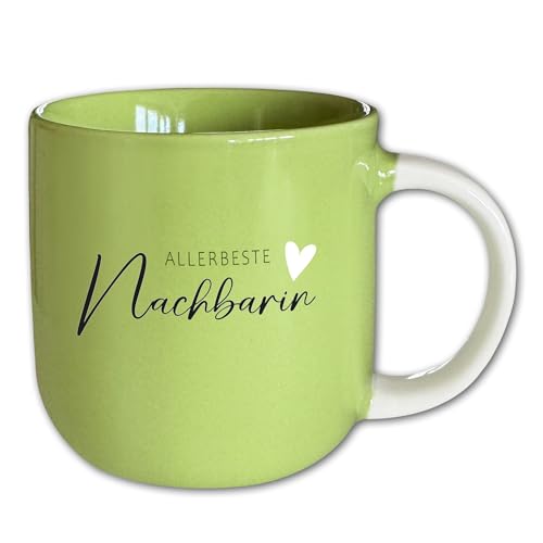 Tasse mit Spruch T121 Grün ″Allerbeste Nachbarin″ Porzellan Motivtasse Geschenk 340 ml Tasse mit Spruch T121 Grün ″Allerbeste Nachbarin″ Porzellan Motivtasse Geschenk 340 ml von Wohnkult