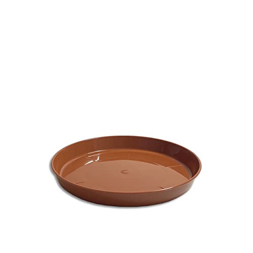 Untersetzer für Blumentopf Blumenkübel Pflanztopf rund 9 verschiedene Größen in 2 verschiedenen Farben zur Auswahl (Ø 19 cm, Terracotta) von Wohnkult