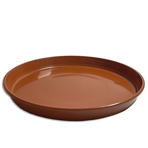 Untersetzer für Blumentopf Blumenkübel Pflanztopf rund 9 verschiedene Größen in 2 verschiedenen Farben zur Auswahl (Ø 30 cm, Terracotta) von Wohnkult