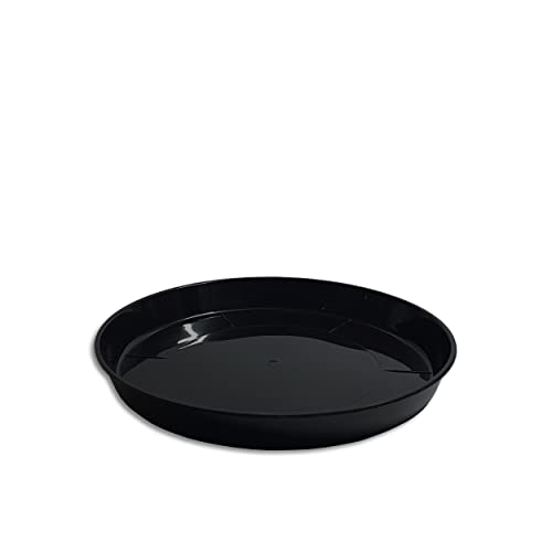 Untersetzer für Blumentopf Pflanztopf rund Kunststoff Schwarz 9 verschiedene Größen zur Auswahl (Ø 22 cm) von Wohnkult