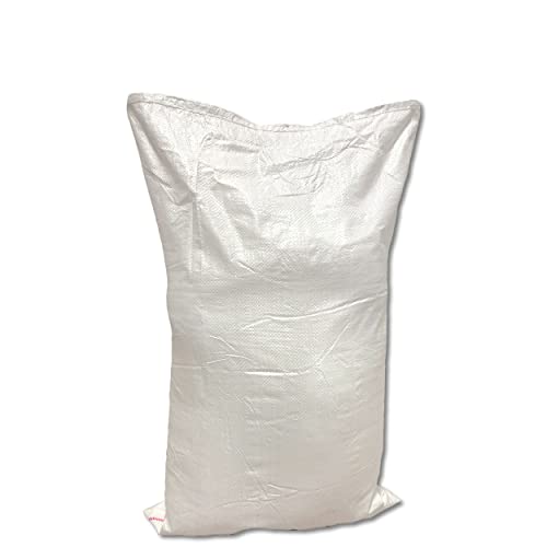 Wohnkult 100 x Gewebesack Gewebesäcke Sandsack Laubsack Getreidesack PP 6 Größen 3 Farben (50 x 80 cm | weiß) von Wohnkult