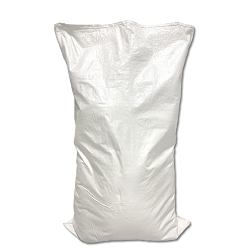 Wohnkult 100 x Gewebesack Gewebesäcke Sandsack Laubsack Getreidesack PP 6 Größen 3 Farben (65 x 105 cm | weiß) von Wohnkult