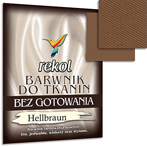 Wohnkult 15 g Textilfarbe ohne Kochen Stofffarbe Färben Nachfärben 16 Auswahl (Hellbraun) von Wohnkult