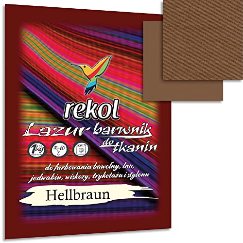 Wohnkult 18 g Textilfarbe Lazur Stofffarbe Färben Nachfärben 15 Auswahl (Hellbraun) von Wohnkult