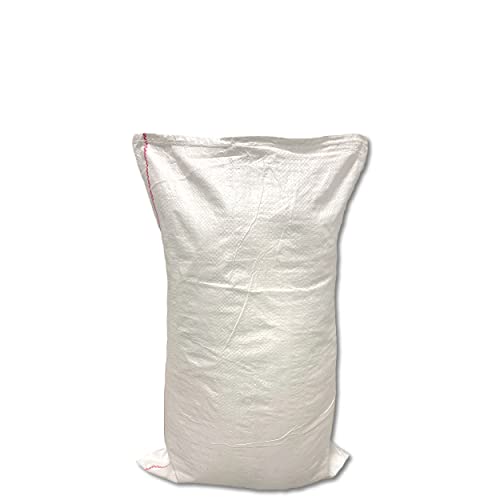 Wohnkult 20 x Gewebesack Gewebesäcke Sandsack Laubsack Getreidesack PP 6 Größen 3 Farben (40 x 60 cm | weiß) von Wohnkult