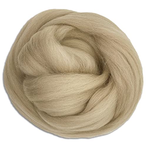 Wooliny 1 kg Filzwolle Merinowolle Märchenwolle | 35 Farben zur Auswahl (20 | Beige) von Wohnkult