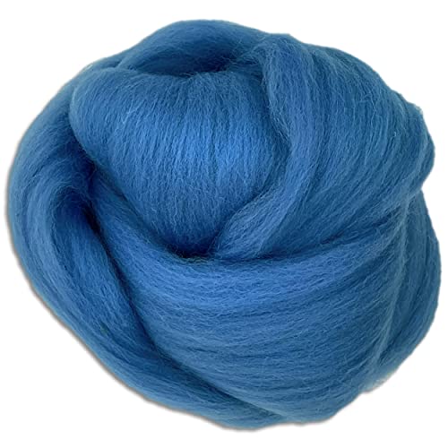 Wooliny 1 kg Filzwolle Merinowolle Märchenwolle | 35 Farben zur Auswahl (26 | Blau) von Wohnkult