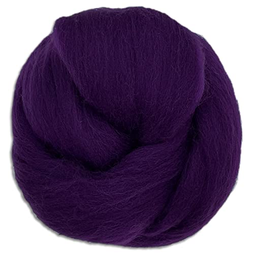 Wooliny 100 g Filzwolle Merinowolle Märchenwolle | 35 Farben zur Auswahl (16 | Lila) von Wohnkult