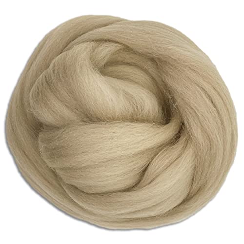 Wooliny 100 g Filzwolle Merinowolle Märchenwolle | 35 Farben zur Auswahl (20 | Beige) von Wohnkult