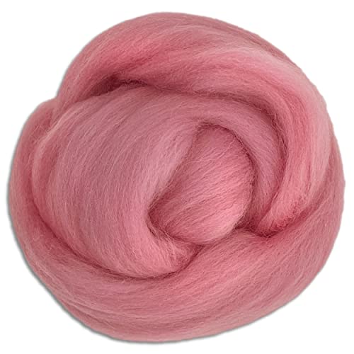 Wooliny 100 g Filzwolle Merinowolle Märchenwolle | 35 Farben zur Auswahl (54 | Rosa) von Wohnkult