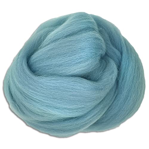 Wooliny 100 g Filzwolle Merinowolle Märchenwolle | 35 Farben zur Auswahl (74 | Hellblau) von Wohnkult