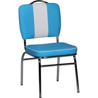 WOHNLING Esszimmerstuhl WL1.717 blau/weiß von Wohnling
