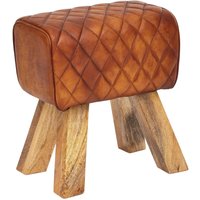 WOHNLING Hocker WL6.092Echtleder 40 cm von Wohnling